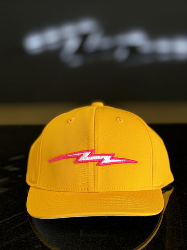 Pauer Yellow Gold and Pink Fitted Hat
