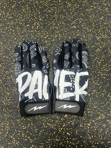 Black Paisley Pauer Batting Gloves