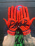 Pauer City Red/Black Batting Gloves