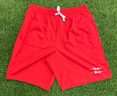 Pauer Bolt Micro Fiber Red Shorts