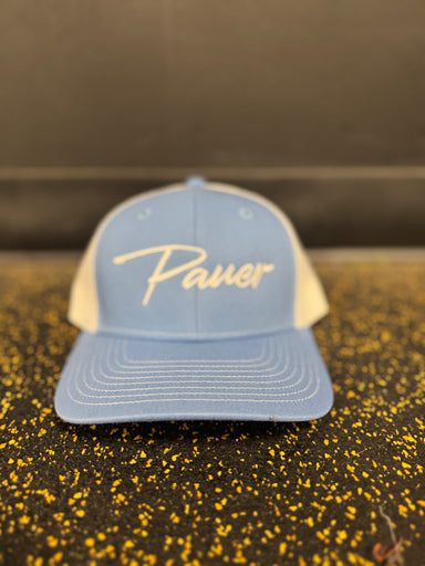 Cursive Pauer Carolina Blue SnapBack