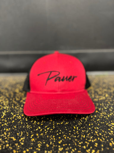 Cursive Pauer Red SnapBack