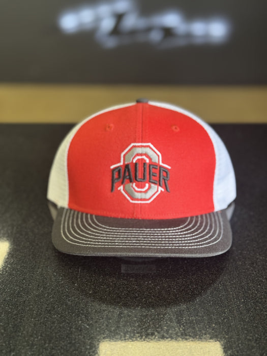 Block O Pauer SnapBack Red/Black