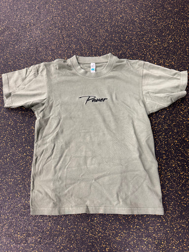 Cursive Pauer Oversized Oil Green Tee