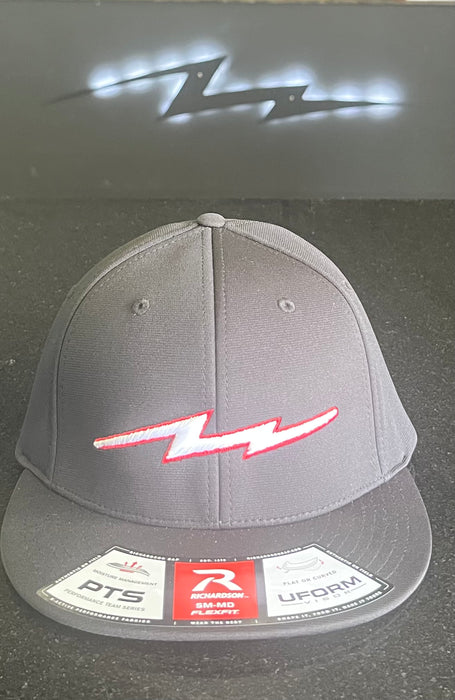 Pauer Bolt Black n Red Richardson Hat