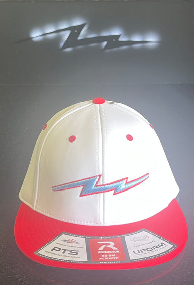 Pauer Bolt White n Red Richardson Hat