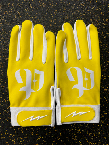 Youth Yellow Rush Batting Gloves