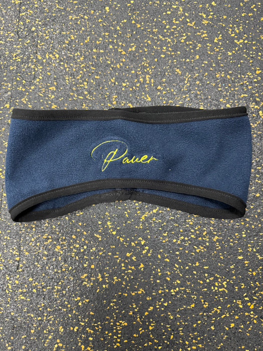 Script Pauer Navy Fleece Headband