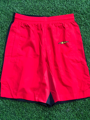 Red and Black Panda Graphic Youth Shorts