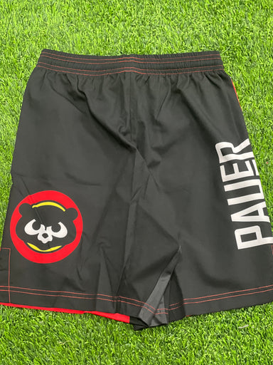 Red and Black Panda Graphic Youth Shorts