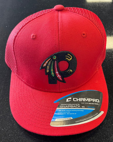 Pauer Feathers Champro Snapback Red