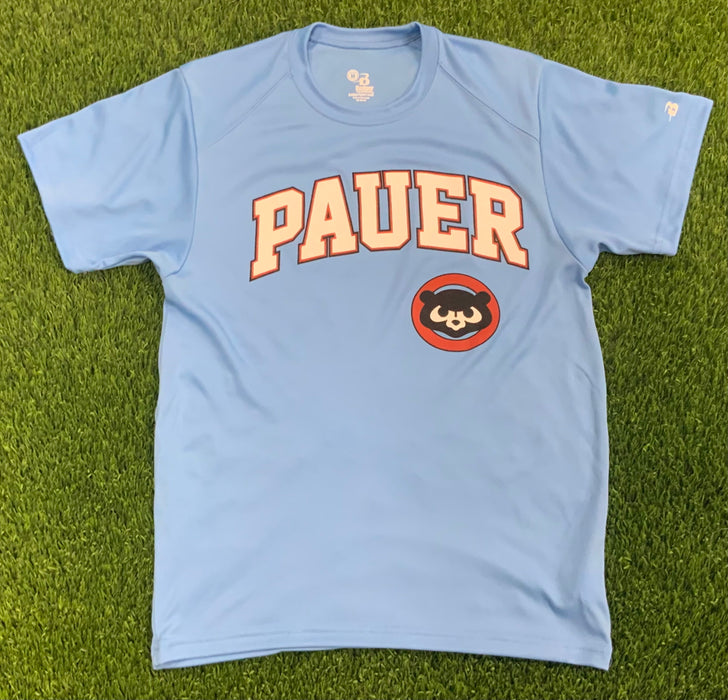 Pauer Baseball Carolina Blue Badger T-Shirt