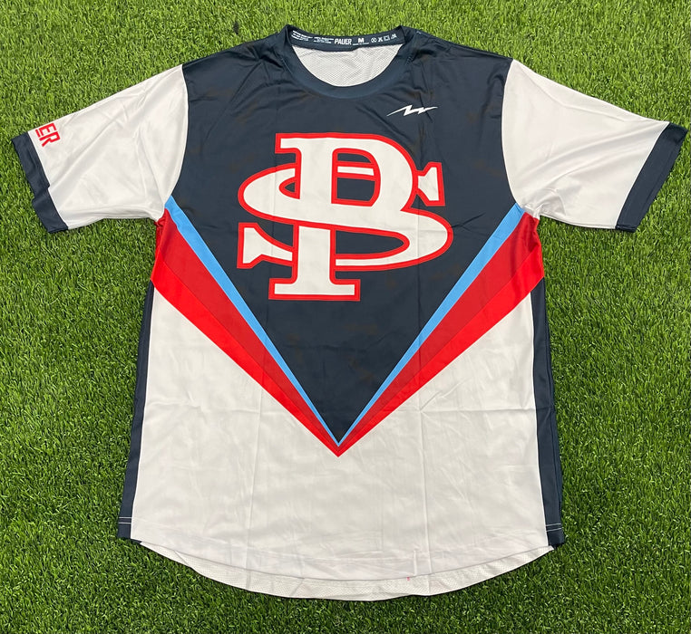 Pauer PS On Point White/Navy Jersey