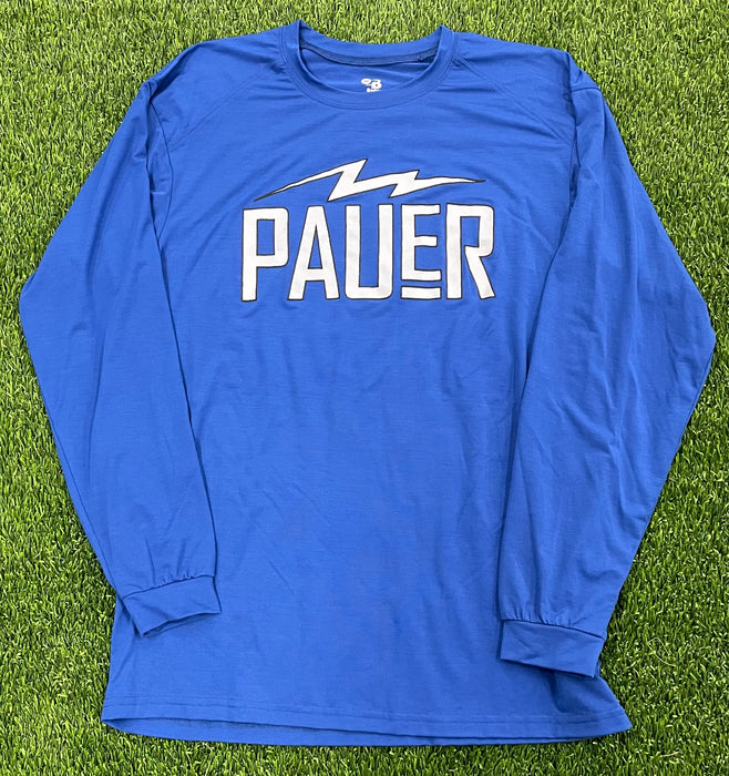 Pauer Bolt Long Sleeve Royal Dry Fits