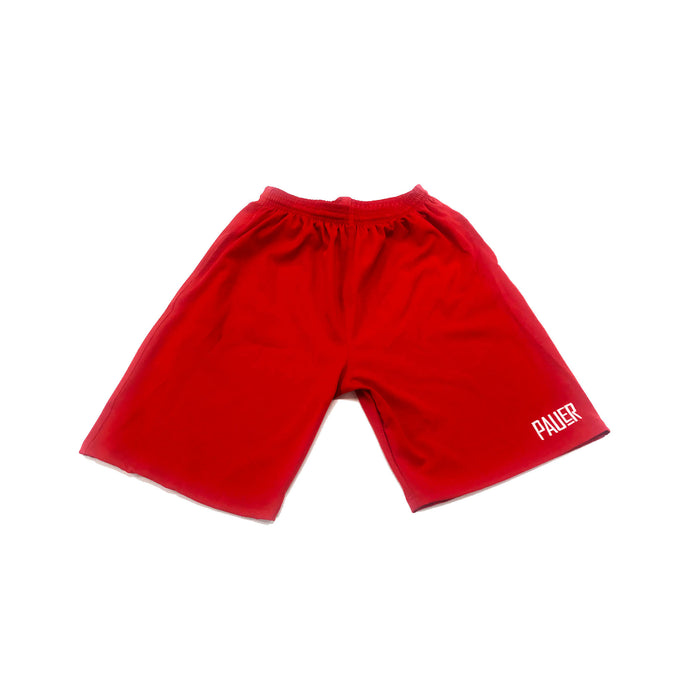 Pauer Red Microfiber Shorts