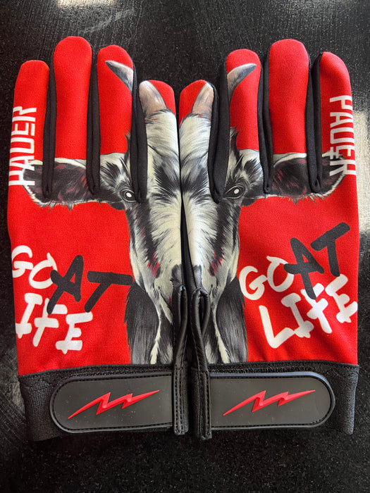 Pauer Red Goat life batting gloves