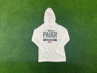 Pauer White Athlete Hooded Tee