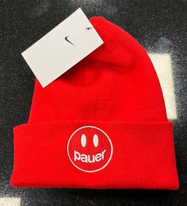 Pauer Face Red beanie