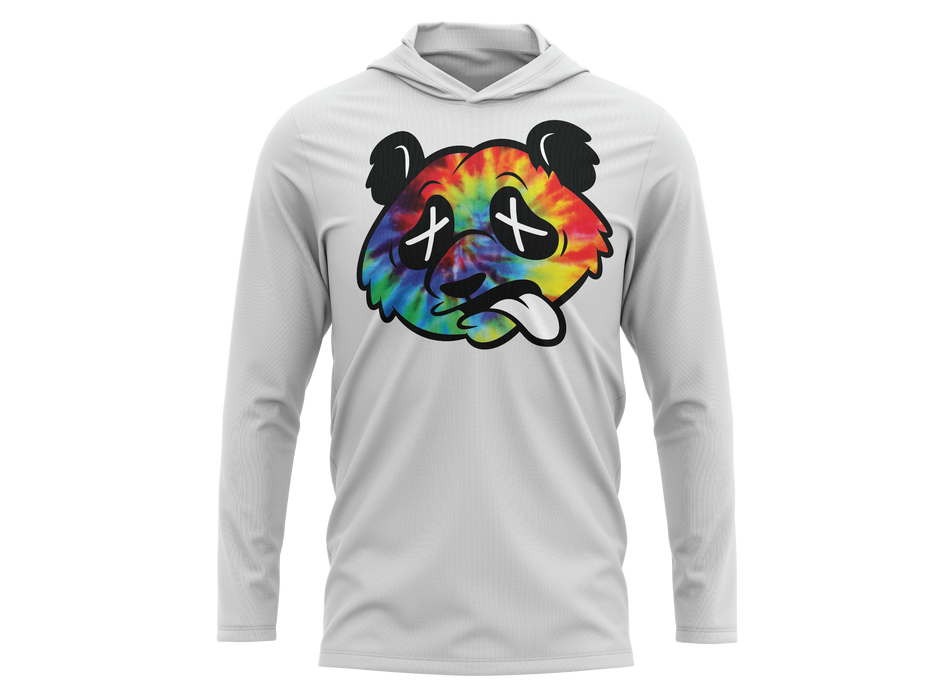 Pauer Wasted Panda Tie Dye Hooded Pullover
